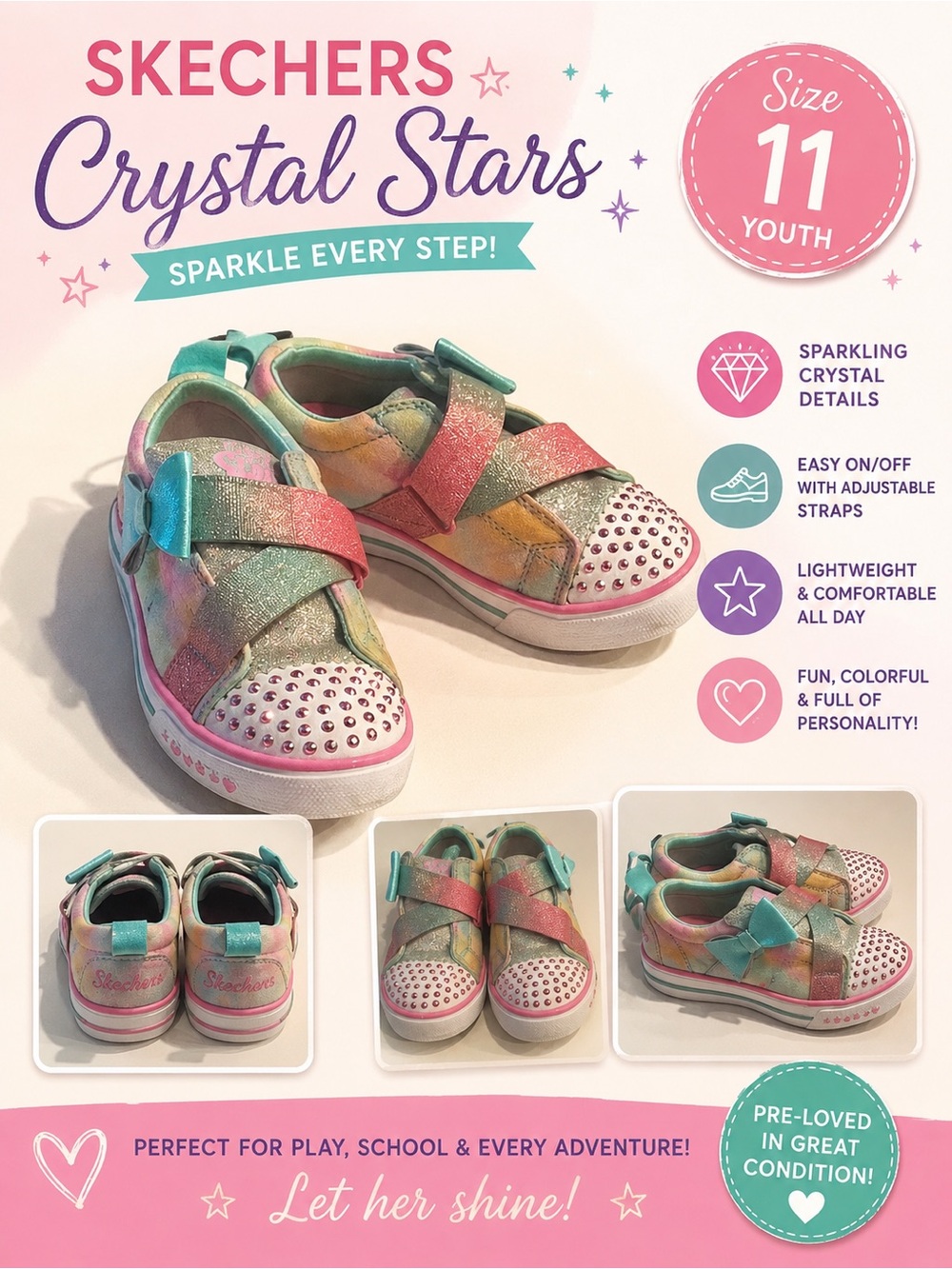 Size 11 Skechers - Crystal Stars